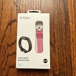 Fitbit Luxe Pink Woven Bracelet